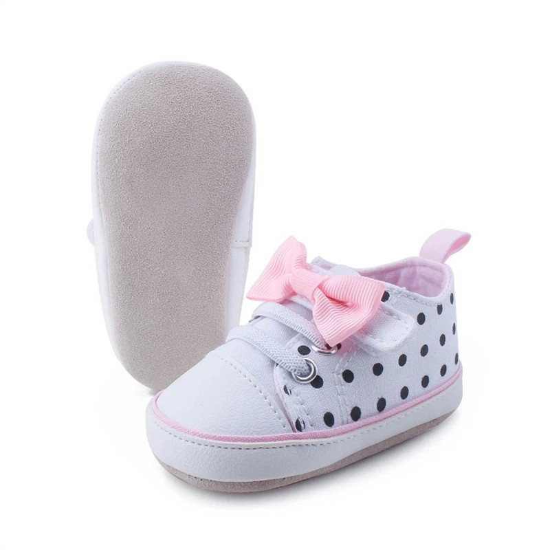 Детская обувь для девочек мягкая и удобная нескользящая обувь с мягкой подошвой модная обувь с бантом 0-18 месяцев