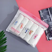 Serviettes de bain et de douche en coton 30x30, pour le visage et la salive, carré, pour le nettoyage des enfants, 6 couches, broderie de gaze