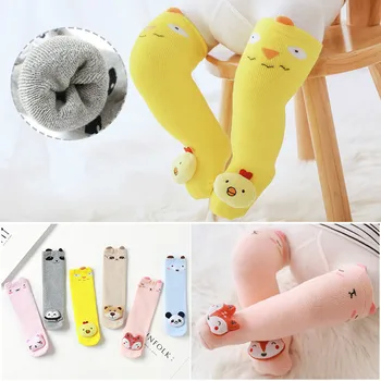 

Cute Cartoon Fox Cat Panda Kids Baby Over Knee High Socks Girl Boy Baby Toddler Thicken Socks Infant Soft Cotton Warm Socks