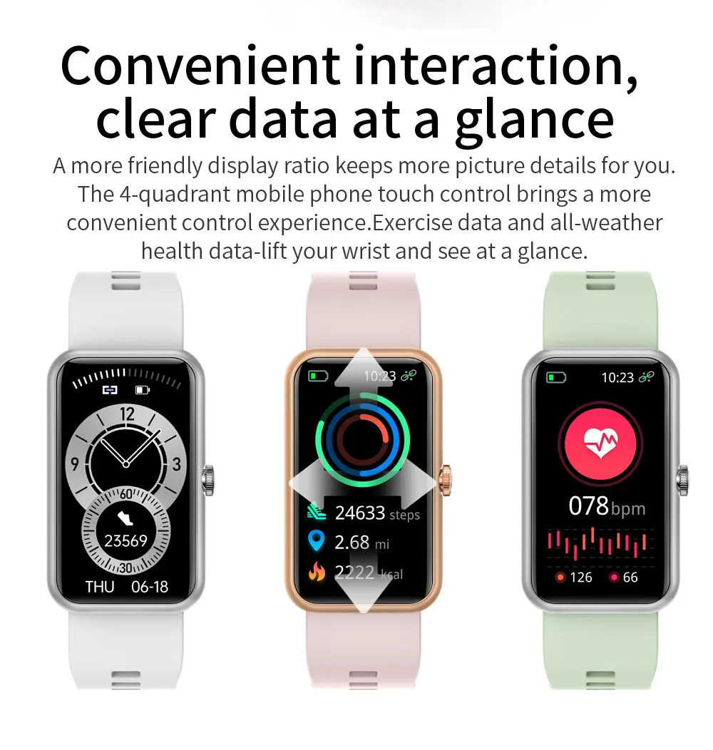 2021 Women Smart Watch For Huawei Smart Bracelet Sport Fitness Men Smartwatch Heart Rate IP68 Waterproof for Ladies Smart Band 6