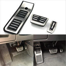 Auto Styling Rvs Sport Foot Rest Brandstof Rempedaal Plaat Cover Set Voor Audi A6 S6 C8 2018-2020 Auto Accessoires