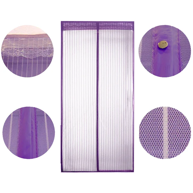 곤충을 차단하고 집안을 청량하게 유지하는 마그네틱 메쉬 그물 스크린 도어 커튼