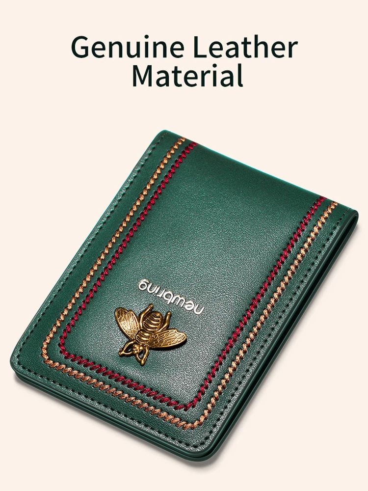 Wallet Card Holder Card Holder Card Wallet ID Card Case ID Card Holder Document Card Wallet Wallet Card Bag Bring Driver's License Holder Genuine Leather Cover for Car Driving License ID Card Holder Folder Wallet for Men Women Purse