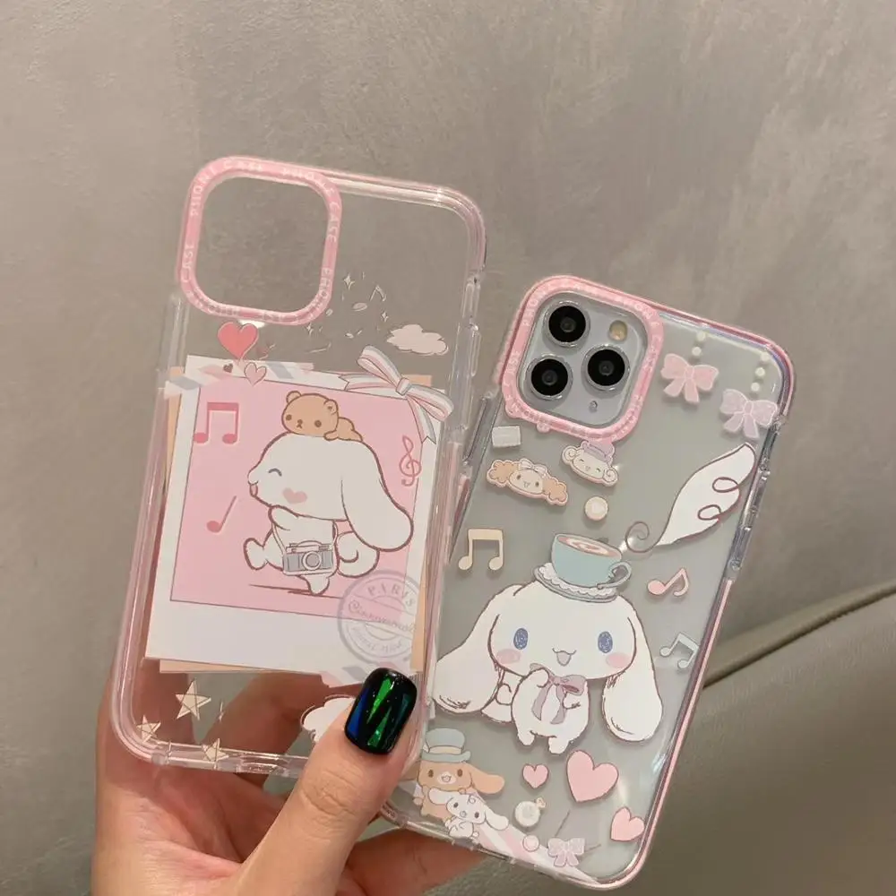 INS Cartoon Duffy Bear stellalou Japan cat My Melody Phone Case For iPhone 11 pro X Xs Max Xr 7 8 Plus Cinnamoroll Clear Cover |