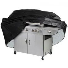 Черный водонепроницаемый чехол для барбекю аксессуары для барбекю крышка для гриля от пыли, дождя, газа, угля, электрический гриль для барбекю 1 шт