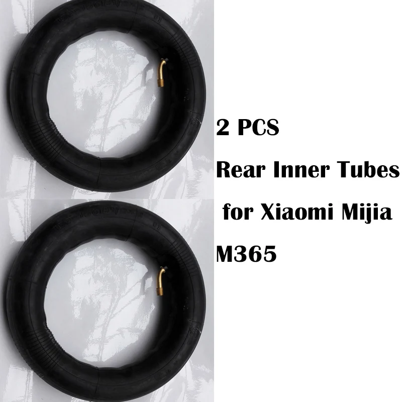 rear tube 2 pcs Прочный 2 шт. шин для Xiaomi Mijia M365 покрышки электрический скутер 8 1/2x2 камер пневматические шины толстые колеса Твердые внешняя шина - Цвет: rear tube 2 pcs