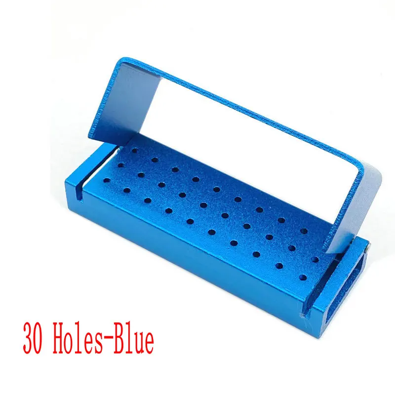 1pc Dental Burs Holder Block Disinfection Box For High Speed Diamond