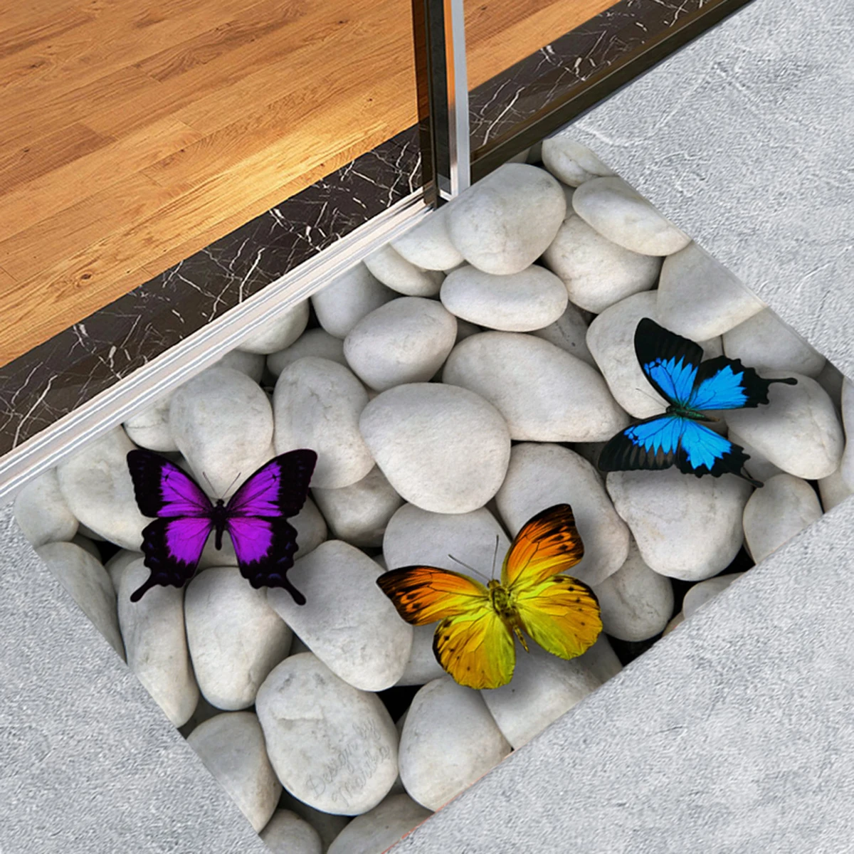 

ZALE 2020 New Flannel Carpet Door Anti-Slip Area Rug Home Decoration Area Rug Floor Mat Flannel Bathroom Soft Living Room D30