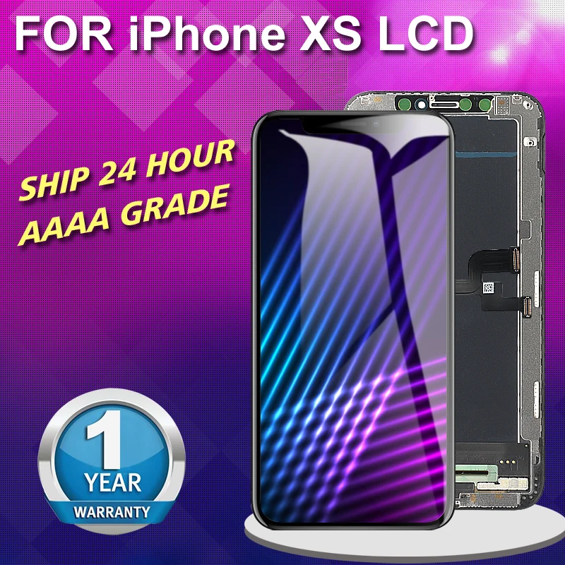 ЖК экран AAAA + для iPhone XS сменный дисплей с 3D Touch Force истинный тон dor xs TFT без битых