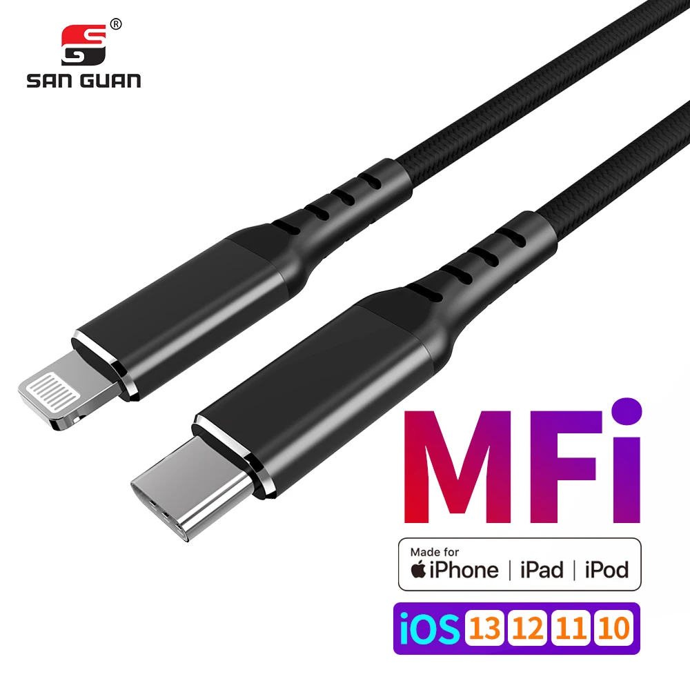 1 м 2 USB C Lightning MFI кабель PD зарядное устройство 18 Вт C94 для iPhone11 Pro X XS XR 8 iPad Mini Air|Кабели