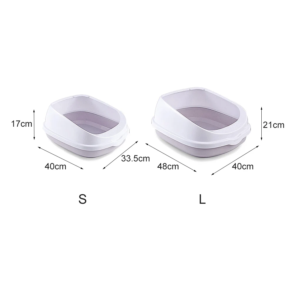 Semi-Enclosed High Fence Pet Cat Toilet Detachable Cat Litter Box Cat Toilet Dog Tray Clean Scoop Home Plastic Sand Box Supplies Semi-Enclosed High Fence Pet Cat Toilet Detachable Cat Litter Box Cat Toilet Dog Tray Clean Scoop Home Plastic Sand Box Supplies