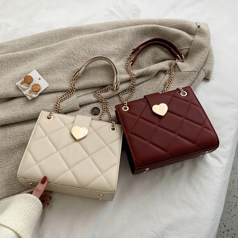 2020 New Women's Bags Chain Ladies's Shoulder Vintage Messenger Bag Quilted Ladies Handbags Korean | Багаж и сумки