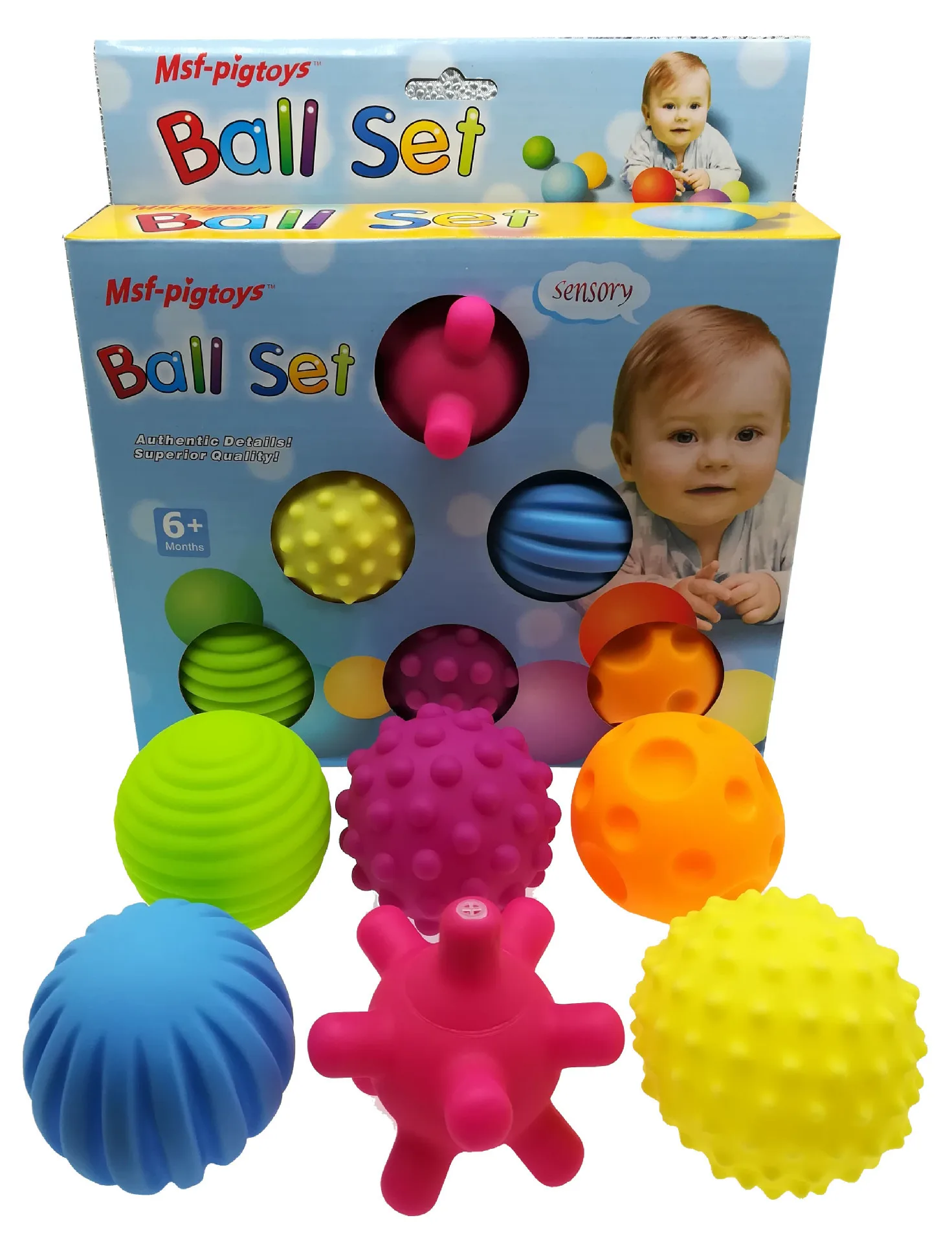 

Massage Ball with Particles Children Early Education Ball Children Sensory Integration Training Fitness Ball Thick Explosion-Pro