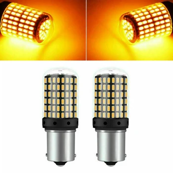 

Car Turn Signal Light Auto Set 1156 BA15S 3014 144SMD LED Amber 12-24V
