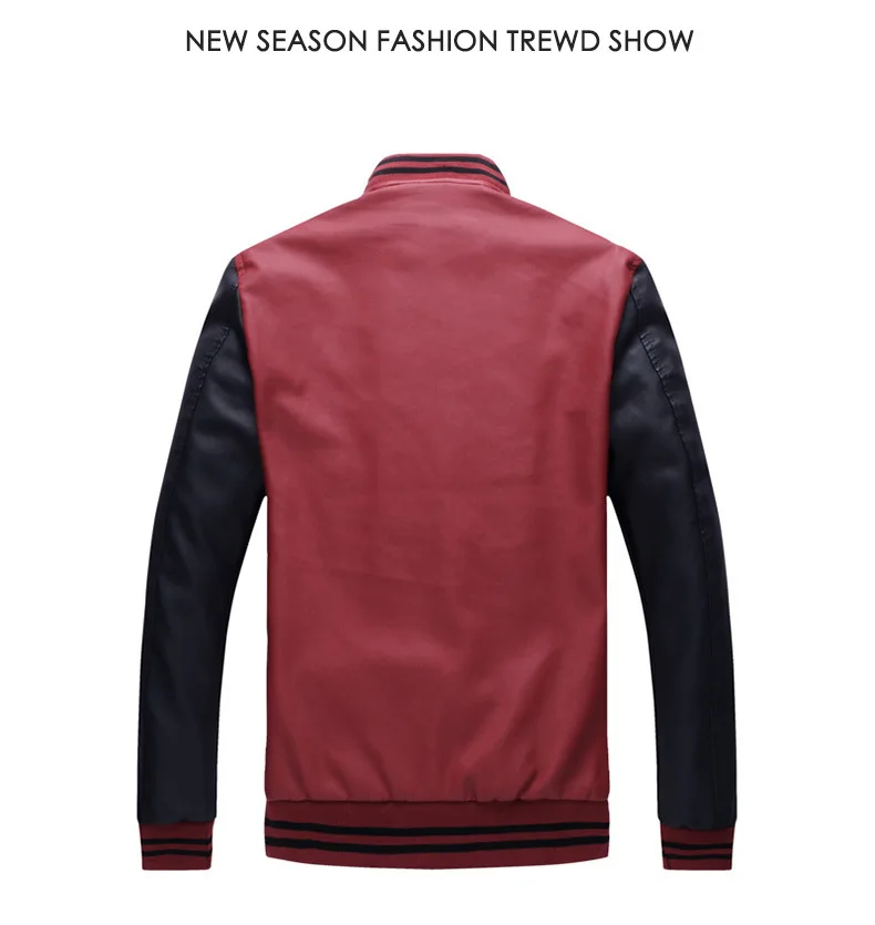 Autumn And Winter New Style Youth MEN'S Leather Coat Handsome Leather Jacket Coat Trend Casual Slim Fit