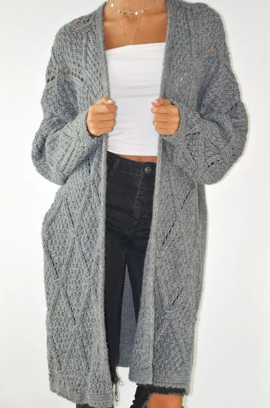 GREYMODA Джерси MUJER CHAQUETA LARGA TRICOT