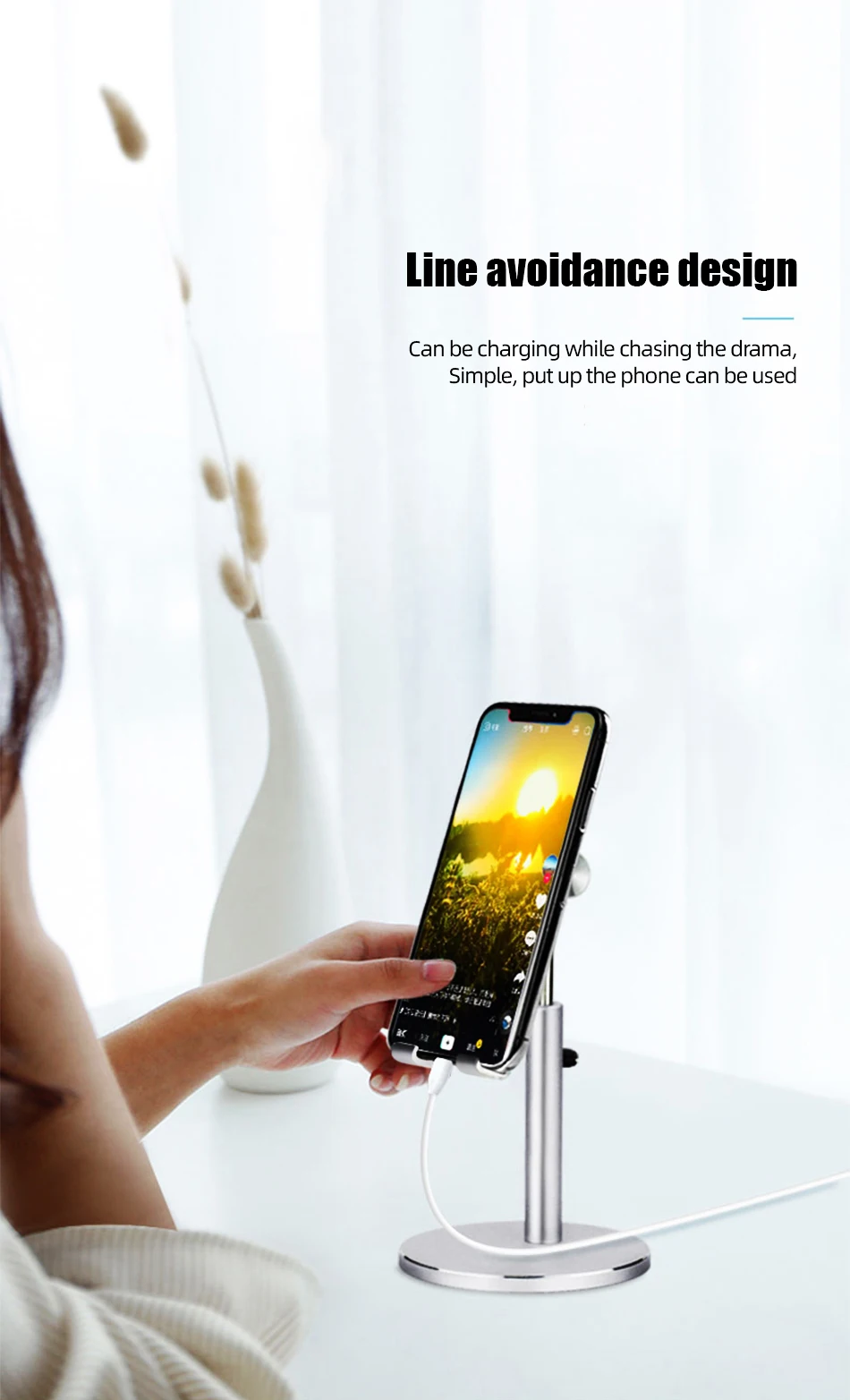 ihuigol Telescopic Phone Holder For Xiaomi mi 9 Huawei iPhone 11 8 7 iPad Universal Desktop 10.5 inches Phone Stand Lazy Bracket (8)