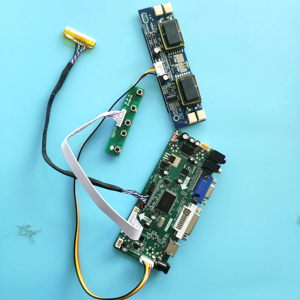 kit for LM190E08-TLB4 30pin Controller board LVDS 4 lamps HDMI Driver 19&quot Screen Panel VGA DVI M.NT68676 DIY 1280X1024 | Компьютеры и