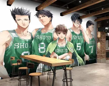 

[Self-Adhesive] 3D Slam Dunk 98662523 Japan Anime Wall Paper mural Wall Print Decal Wall Murals