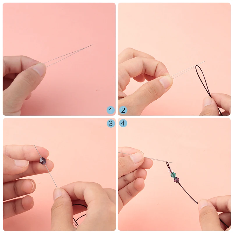 10pcs Stainless Steel Big Eye Beading Needles for Jewelry Beading Making