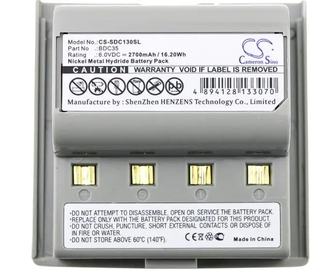 Cameron sino 2700 мА/ч, батарея для набор Sokkia 030R 130R 2110 тахеометр 22B 22D 230R SET030R SET130R SET2100 SET230RM BDC35