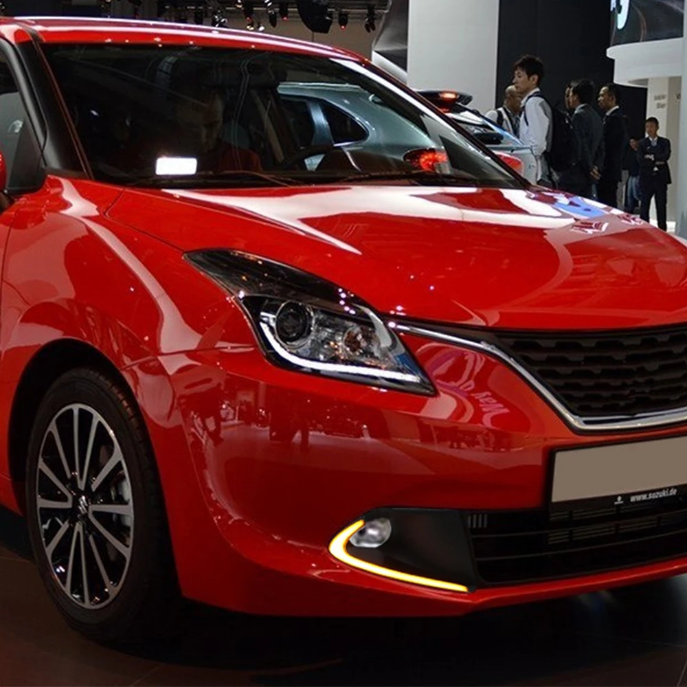 Автомобильные мигающие светодиодные фары 2 шт. для Suzuki Baleno 2016 2017 2018 2019 DRL дневные
