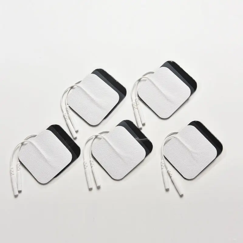 Silicone&ampGel Electrode Pads Tens Electrodes Digital Therapy Machine Massager 2mm Plug with 5x5cm Nerve Stimulator 10pcs/Set | Красота и