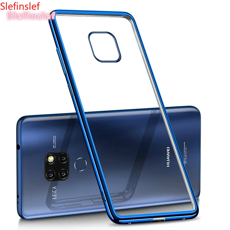 

For Huawei Mate 20 Pro Case Luxury Laser Plating TPU Cover Back For Huawei Mate 20 X Soft Transparent Silicone Shockproof Coque