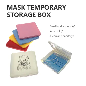 

Mask Case Reusable Mask Box Portable Face Mask Storage Bag Anti Pollution Prevention Not Including Face Mask