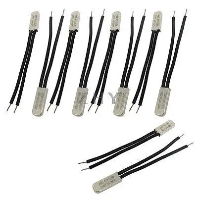

10 Pcs Bimetal Temperature Control Switch Thermostat 100C N.C KSD9700