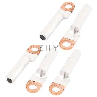 

5Pcs Compression Aluminum Copper Bimetal Terminal Lug 9mm Ring for 8 AWG
