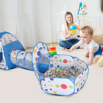 

Kids Baby Toys Good Toughness and Strong Endurance Outdoor Game Play Tent Ocean Ball Pool Pit Crawling Tunnel House