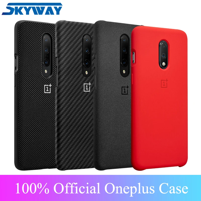 

Original 100% from Oneplus 7T Pro Case Oneplus Official Protective Cover Nylon bumper Sandstone Case one plus 7T Pro 7T 7 Pro 6T