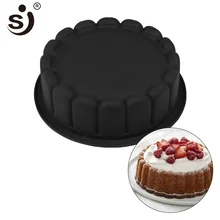 Wedding Form Cake Decorating Mold 3d Silicone Mold Cake Round Large Baking Tool Tray Bakeware Non-Stick FDA Safe