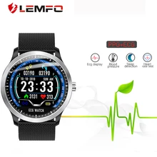 LEMFO N58 PCG + ECG IP67 montre intelligente homme résistant à l'eau moniteur de fréquence cardiaque Bracelet de pression artérielle remplaçable pour Senior(China)