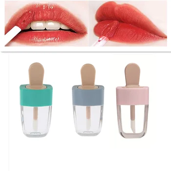 

1pcs 8ML Empty Lip Gloss Tube Container Sweet Ice Cream Lipstick Refillable Bottle, Cosmetic Makeup Lip Balm Sample Holder