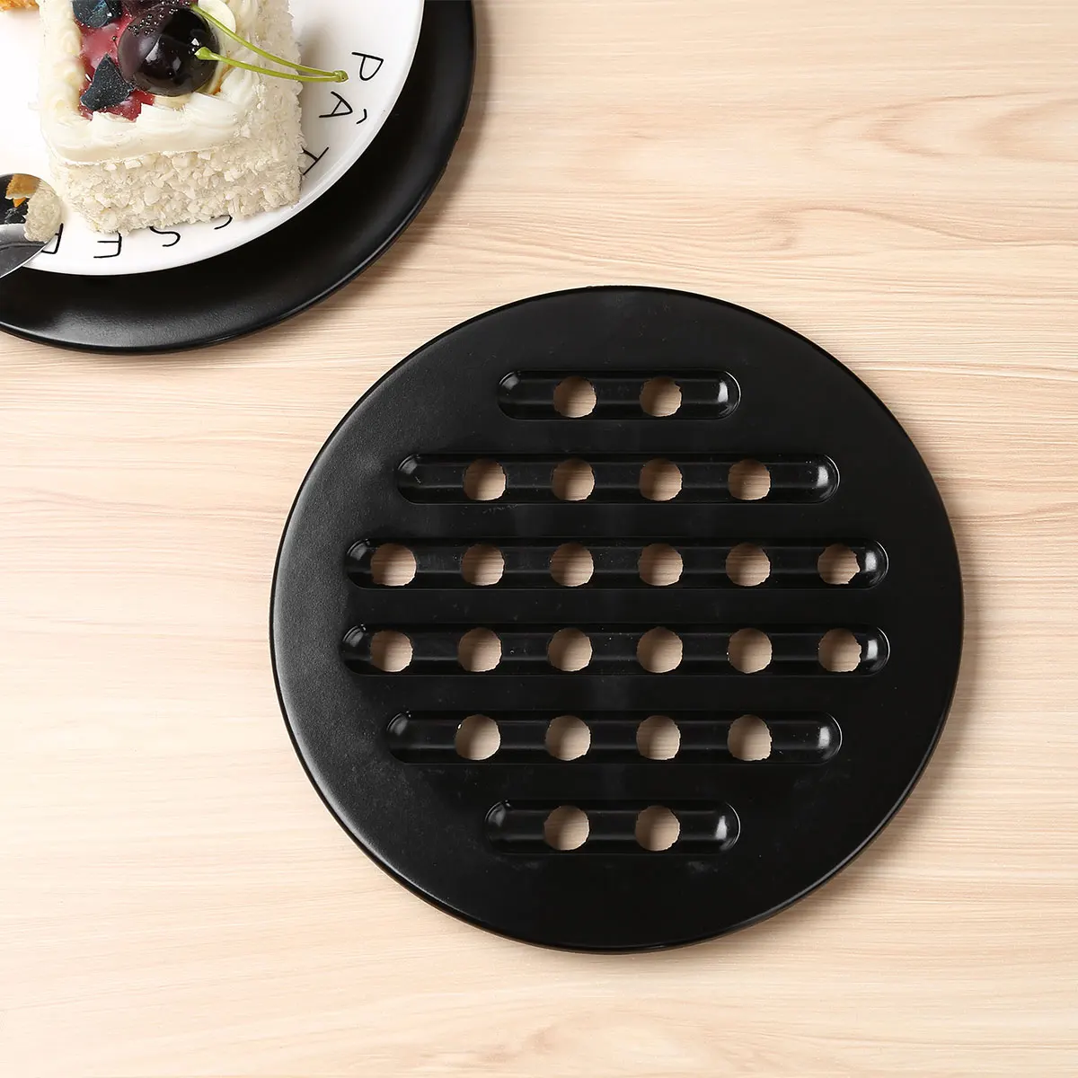 2pcsRetroBakeliteMatsHeatResistantCoastersNonslipPotHolder