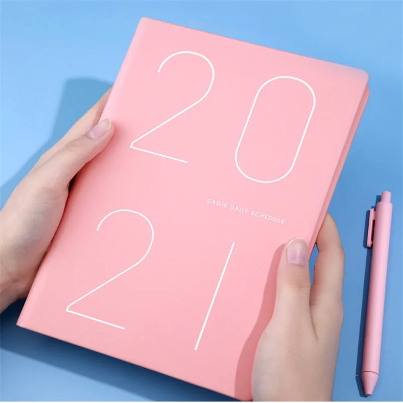 

2021 Agenda Jan-Dec Planner Organizer A5 Notebook Daily Weekly Monthly Schedule Business Plan Journals Stationery Kpop