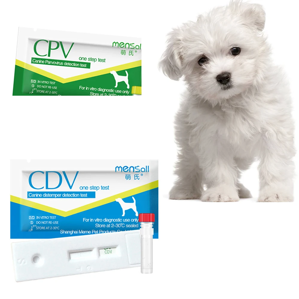 Useful Hot Dog Distemper Virus CDVCPV Home Nasal Swab Health Test Paper One Step Test (1)