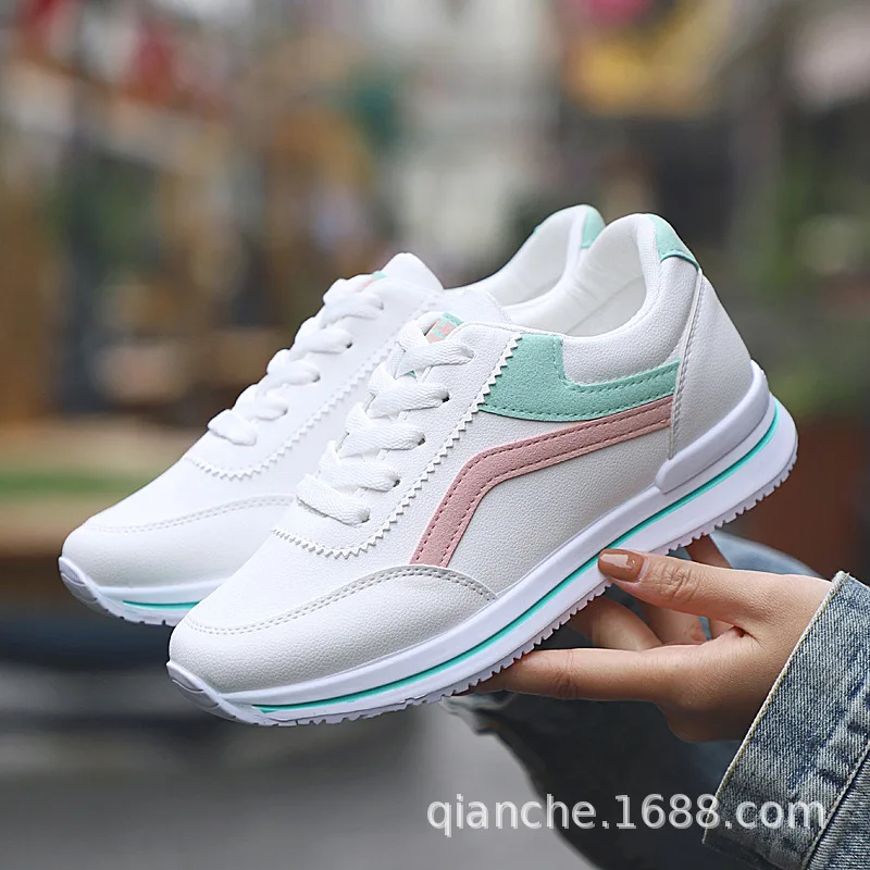 

Spring Korean-style Versatile INS Shoes Casual Running Sporty WOMEN'S Shoes round-Toe Mixed Colors Women's Singles