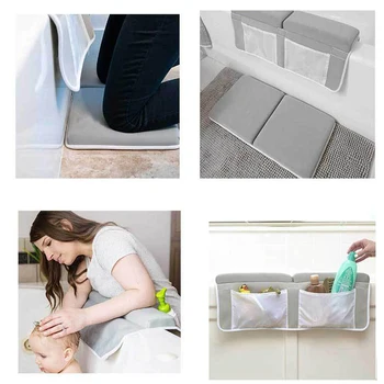 

Elbow Rest Washable Mat Baby Cushion Strength Suction Bath Kneeler Support Non Slip Grey Thick Safety Pad Comfortable