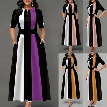 

Vintage Dress 2020 Women Stretchy Striped Package Bodycon Bandage Dress For Women Club Party Long Maxi Warm Winter Dress Female