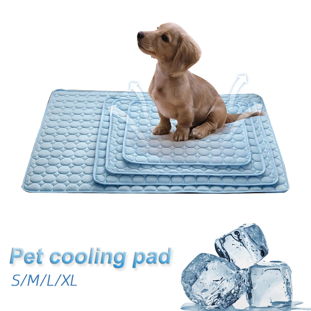 

Dog Mat Cooling Summer Pad Mat For Dogs Cat Blanket Sofa Breathable Pet Dog Bed Summer Washable For Small Medium Large Dogs Car
