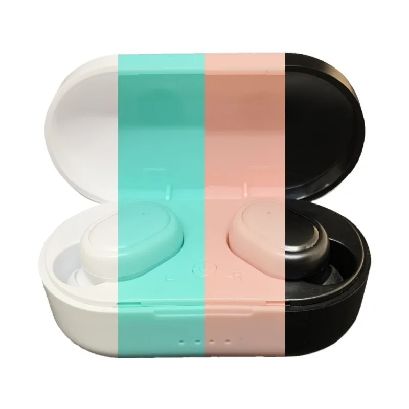 Free shipping Macaron TWS M1 Bluetooth 5 0 earbuds movement With portable charging compartment Wireless mini earphone