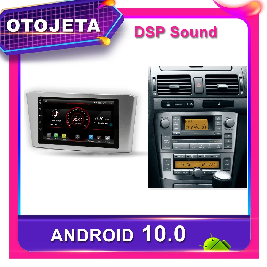 Frame android 10.0 dvd player car radio for Toyota Avensis 2007 Car GPS Navigation bluetooth stereo multimedia DVR tape recorder Frame android 10.0 dvd player car radio for Toyota Avensis 2007 Car GPS Navigation bluetooth stereo multimedia DVR tape recorder