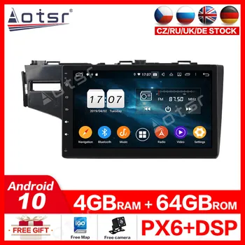 

Tesla style Android10.0 8 Core 4GB RAM 64GB ROM Car No DVD Player GPS Navi For Honda Fit Jess 2013-2017 Headunit Autoradio WIFI