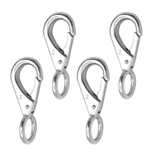 4x316 нержавеющая сталь пружинная защелка крюк ушко карабин безопасности зажим для морских лодок UTV/ATV Универсальный