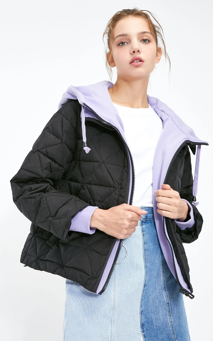 Vero Moda женский пуховик с капюшоном с заниженным плечом и кулиской из двух частей | 318423515