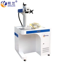 

Metal fiber laser marking machine 20W 30W raycus source with rotary