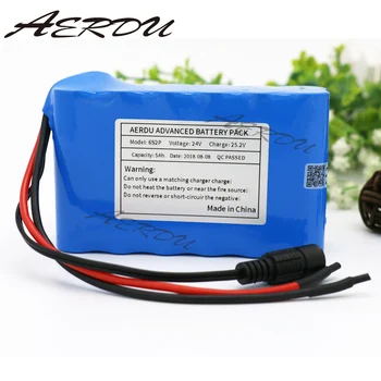 

AERDU 6S2P 24V 5Ah 25.2V Li-Ion battery pack lithium batteries for electric motor bicycle ebike scooter toys drill etc with BMS